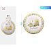 PIATTI PRIMA COMUNIONE - ORO & BIANCO 18CM - 8PZParty Go