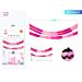 FESTONE DECORATIVO - ROSA 2,5M - 2PZParty Go