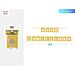 FESTONE BUON COMPLEANNO A BANDIERINE - ORO - 4MParty Go