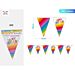 BANDIERINE DECORATIVE - HAPPY BIRTHDAY ARCOBALENOParty Go