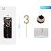 DECORAZIONE PER TORTE CON DIAMANTI - N,3 ORO - 1PZParty Go