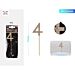 DECORAZIONE PER TORTE CON DIAMANTI - N,4 ORO - 1PZParty Go
