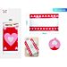 TOVAGLIA A CUORE - ROSSO & BIANCO 108x180CM - 1PZParty Go