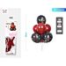 SET PALLONCINI - NERO ROSSO 85CM - 7PZParty Go
