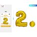 PALLONCINO MYLAR 40CM - NUMERO 2 ORO - 1PZParty Go