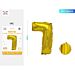 PALLONCINO MYLAR 40CM - NUMERO 7 ORO - 1PZParty Go