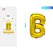 PALLONCINO MYLAR 40CM - LETTERA "B" ORO - 1PZParty Go