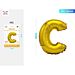 PALLONCINO MYLAR 40CM - LETTERA "C" ORO - 1PZParty Go