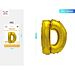 PALLONCINO MYLAR 40CM - LETTERA "D" ORO - 1PZParty Go