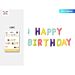 SET PALLONCINI MYLAR - LETTERE HAPPY BIRTHDAY - 40CMParty Go