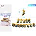 SET PALLONCINI MYLAR - HAPPY BIRTHDAY ORO & BLU - 217CMParty Go