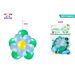 SET PALLONCINI COMPOSIZIONE FLOREALE - VERDE-AZZURRO 50CMParty Go