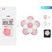 SET PALLONCINI COMPOSIZIONE FLOREALE - ROSA-BIANCO 50CMParty Go
