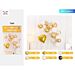 SET PALLONCINI CUORE - ORO & BIANCO - 28PZParty Go
