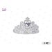 CORONA CON CUORE - ARGENTO - 1PZParty Go