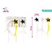 BACCHETTA MAGICA A STELLA - COLORI MISTI 37CM - 1PZParty Go