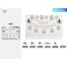 SET PALLONCINI CON LED - BUON COMPLEANNO - ARGENTO - 13PZParty Go