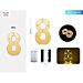 DECORAZIONE LUMINOSA - NUMERO 8 ORO - 1PZParty Go