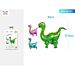 PALLONCINO MYLAR A FORMA DI DINOSAURO - 92CMParty Go