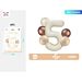 SET PALLONCINI MYLAR - NUMERO 5 COLOR CREMA - 80CMParty Go