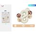 SET PALLONCINI MYLAR - NUMERO 8 COLOR CREMA - 80CMParty Go