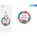 PIATTI CON FIORI - HAPPY BIRTHDAY 18CM - 8PZParty Go