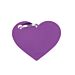 CUORE L ALLUMINIO VIOLA BASIC I TAG YOUMy Family