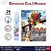 DIPINGERE CON I NUMERI 24 COLORI  - PALLONCINIFiordior