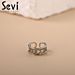 ANELLO DOPPIA FASCIA CON ZIRCONISevi