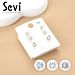 SET DI ORECCHINI CON ZIRCONI TAGLIO LUMINOSOSevi