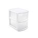 CASSETTIERA TAMESIS 2 CASSETTI - BIANCOPlastic Forte