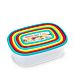 SET DI 7 SCATOLE PORTAPRANZO RETTANGOLARE URBANPlastic Forte