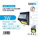 FARETTO SOLARE CON SENSORE 3W 230LM - 6500KExtrastar