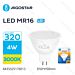 LAMPADINA LED MR16 4W - LUCE CALDA - 320LMAigostar