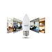 LAMPADINE LED C37 E27 7W - LUCE FRDDA 620LM - 2PZAigostar