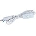 INTERRUTTORE CON CAVO - BIANCO - 1,5MAigostar