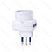 ADATTATORE A 3 VIE 10A - SPINA S11 - BIANCOAigostar