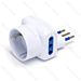 ADATTATORE A 3 VIE 10A - SPINA S11 - BIANCOAigostar