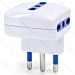 ADATTATORE A 3 VIE 16A - SPINA S17 - BIANCOAigostar