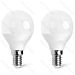 MNI GLOBO LED G45 E14 4W - LUCE CALDA 340LM - 2PZAigostar
