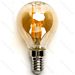 LAMPADINA LED G45 E14 4W AMBRATA - LUCE CALDA 2200KAigostar