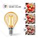 LAMPADINA LED G45 E14 4W AMBRATA - LUCE CALDA 2200KAigostar