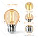 LAMPADINA LED G45 E27 4W AMBRATA - LUCE CALADA 2200KAigostar
