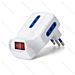 ADATTATORE A 3 VIE CON INTERRUTTORE 10A - BIANCOAigostar