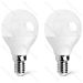 MINI GLOBO LED G45 E14 4.9W - LUCE FREDDA 420LM - 2PZAigostar