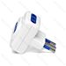 ADATTATORE A 3 VIE 10A - SPINA S11 - BIANCOAigostar