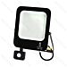 FLOODLIGHT LED CON SENSORE NERO 100W - LUCE NEUTRAAigostar