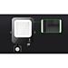 FLOODLIGHT LED CON SENSORE NERO 100W - LUCE NEUTRAAigostar