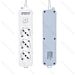 MULTIPRESA A 3 VIE CON INTERRUTTORE 16A - 5MAigostar