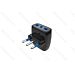 ADATTATORE A 3 VIE 16A - SPINA S17 - NEROAigostar